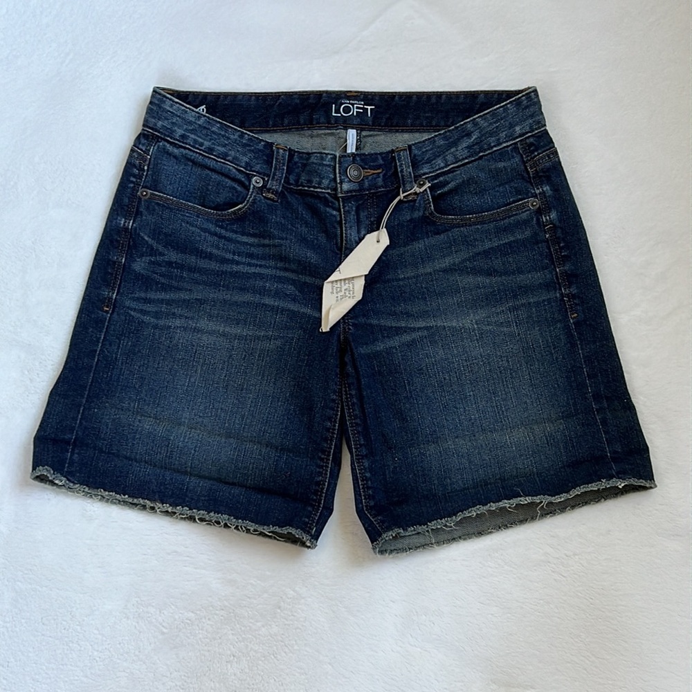 LOFT ROLLUP DENIM SHORTS - Picture 7 of 16